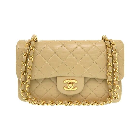 Pre Loved Chanel Classic Double Flap Bag Model A01112 Women Beige Shoulder Bags - Picture 2 of 8